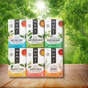 Numi Organic Bestselling Tea Variety Pack 12 Boxes (18 tea bags per box)
